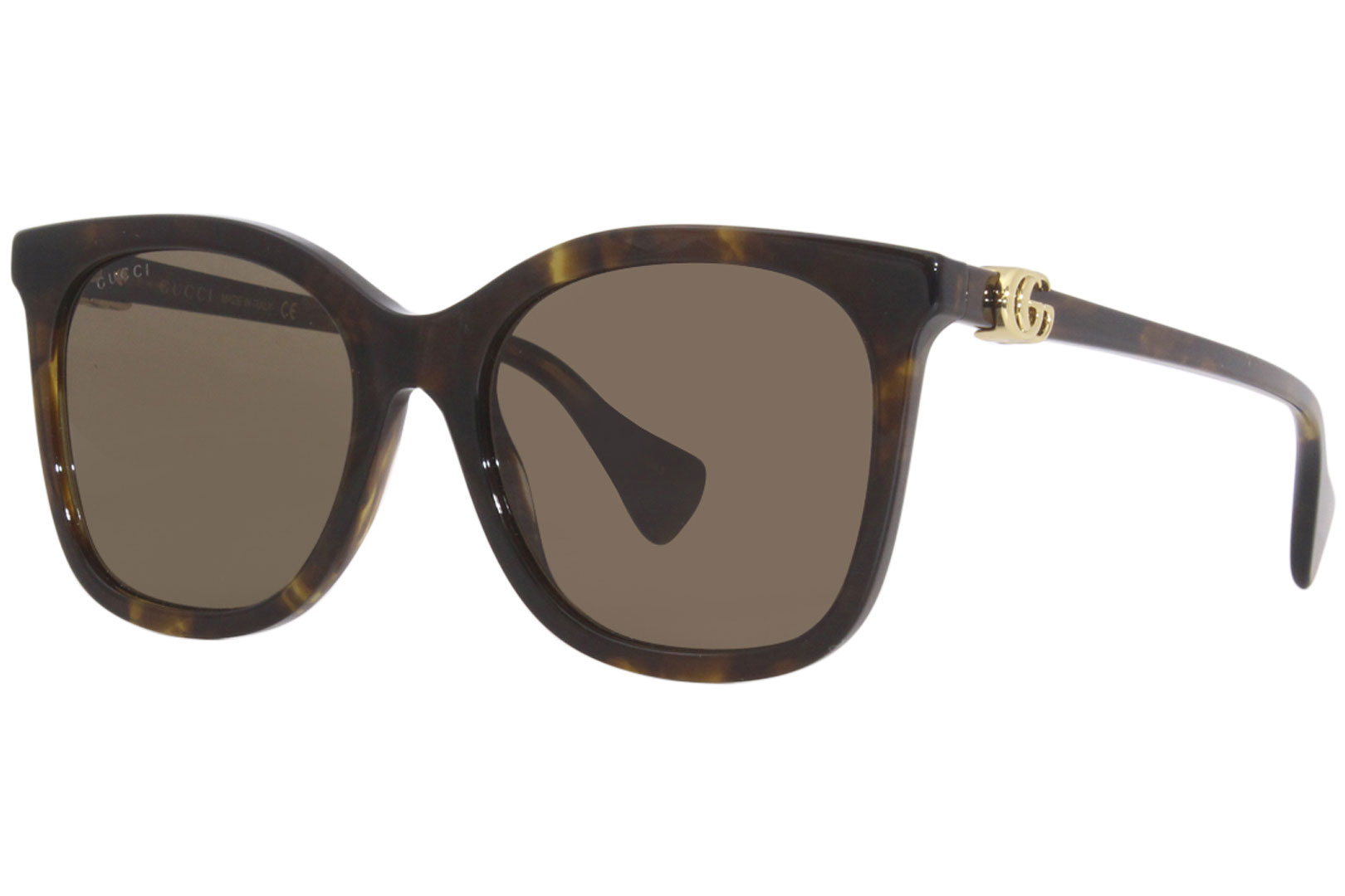 Gucci GG1071S 002 Sunglasses Women's Havana/Brown Cat Eye 55-19-145 ...