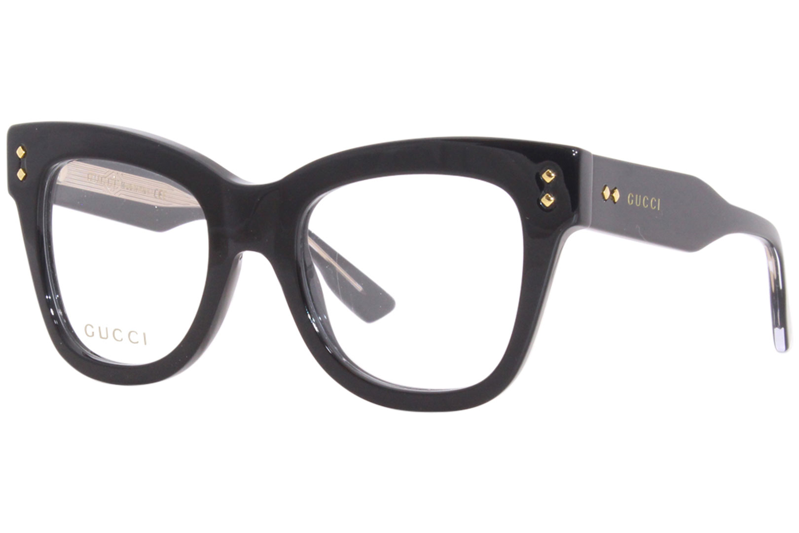 Gucci GG1082O Eyeglasses Women's Full Rim Cat Eye | EyeSpecs.com