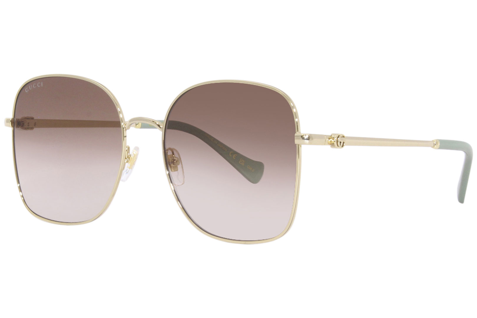 Gucci GG1143S 003 Sunglasses Women's Gold/Violet Square
