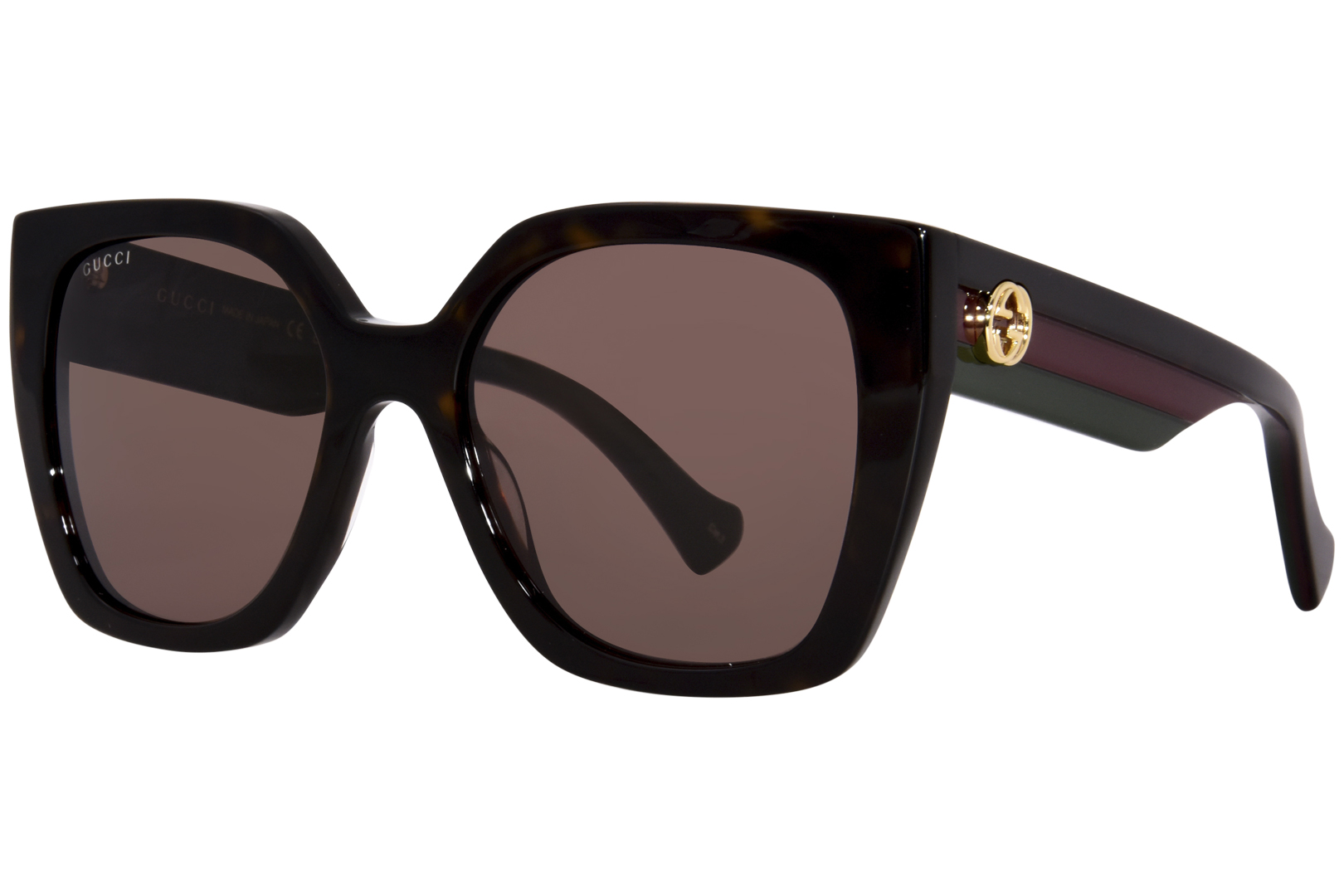 メガネ GUCCI Gucci - GG1423O - 002 HAVANA HAVANA TRANSPA Gucci GG1423O Thick Rim Frames in Black Pink Havana