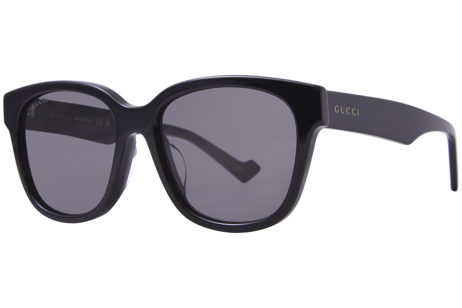 サングラス Gucci Sunglasses GG1430SK 001 Oversized Asian Fit GG1430SK Asian Fit sunglasses Black | SmartBuyGlasses US