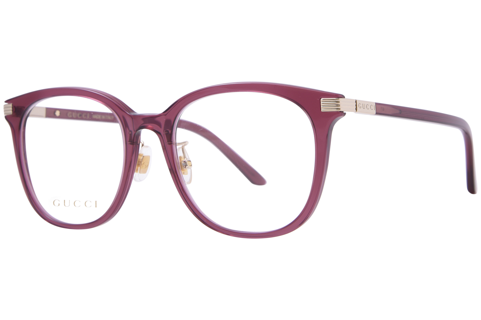 Gucci GG1453OK 003 Eyeglasses Women's Burgundy Full Rim Gucci GG1453OK 003 Eyeglasses Women's Burgundy Full Rim