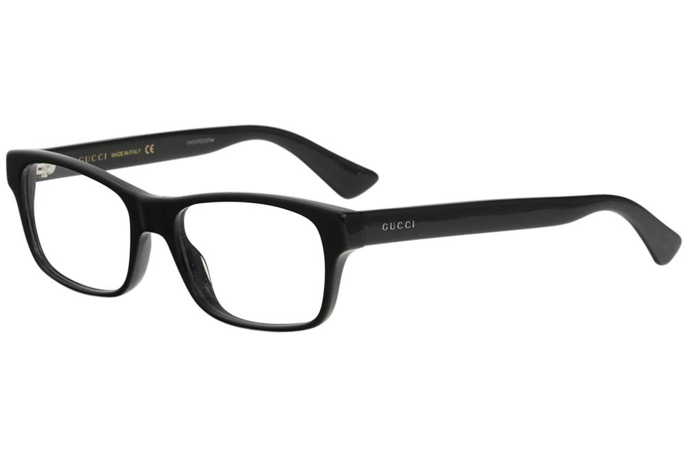 Gucci Eyeglasses Frame GG0006ON 005 Black/Transparent 55-18-145 ...