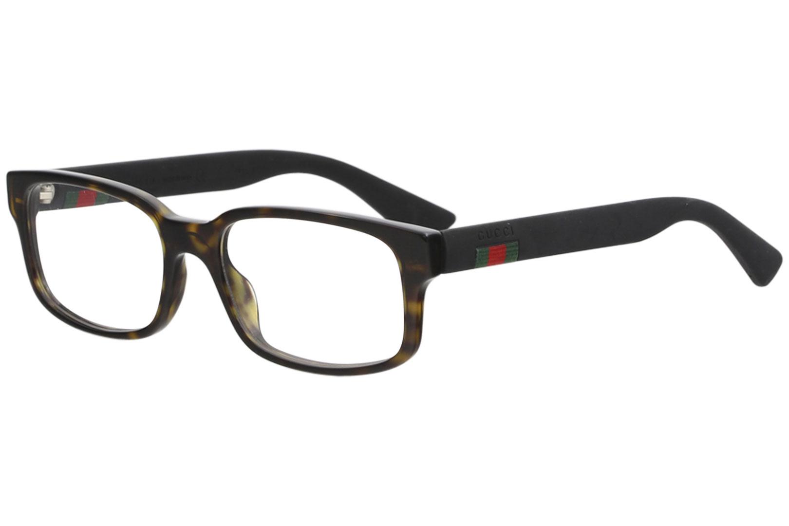 Vervormen teksten Imperial Gucci Men's Eyeglasses GG0012O GG/0012/O 002 Havana/Black Optical Frame  54mm | EyeSpecs.com
