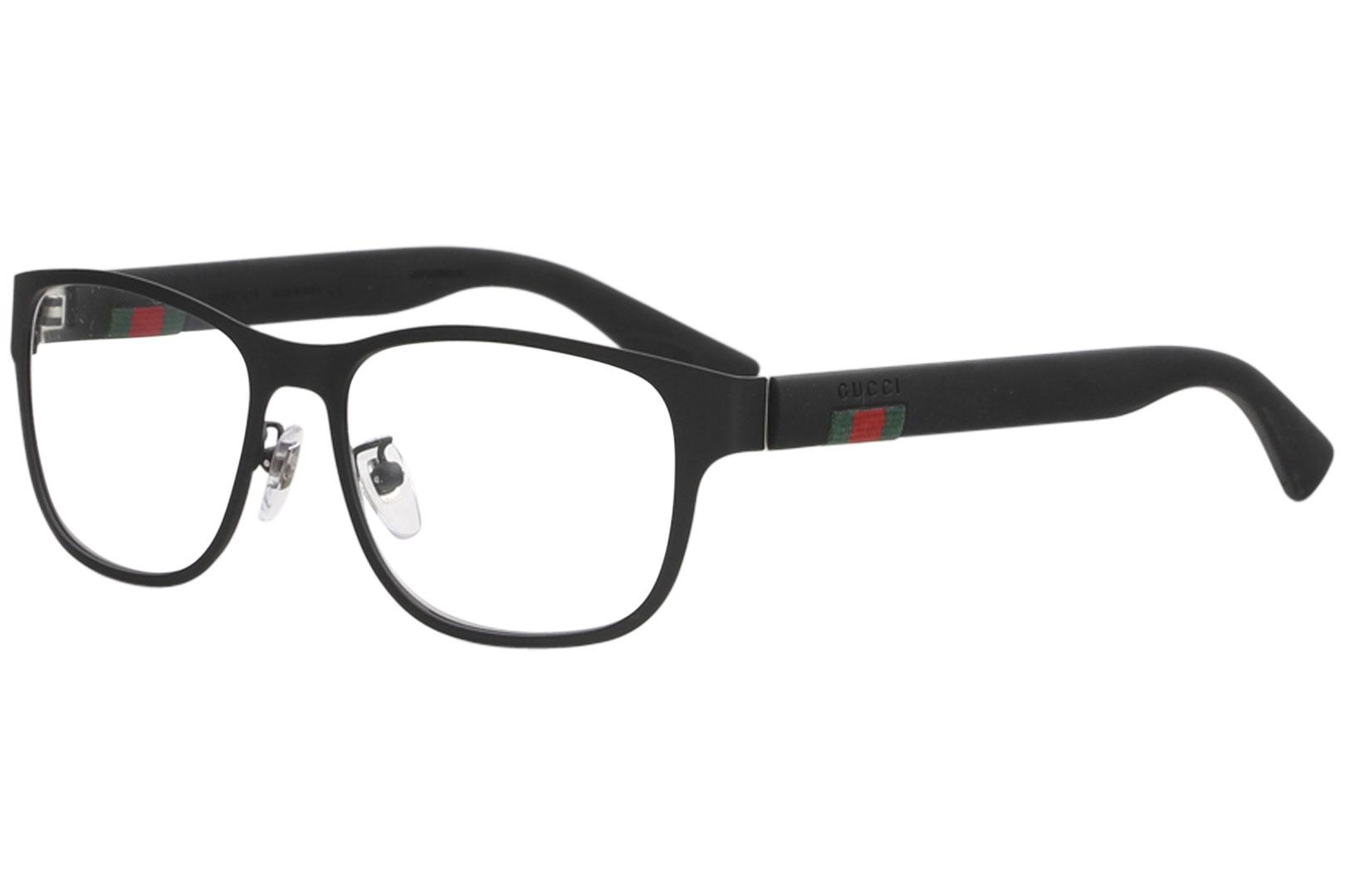 Gucci Men's Eyeglasses GG0013O GG/0013/O 001 Black Full Rim 