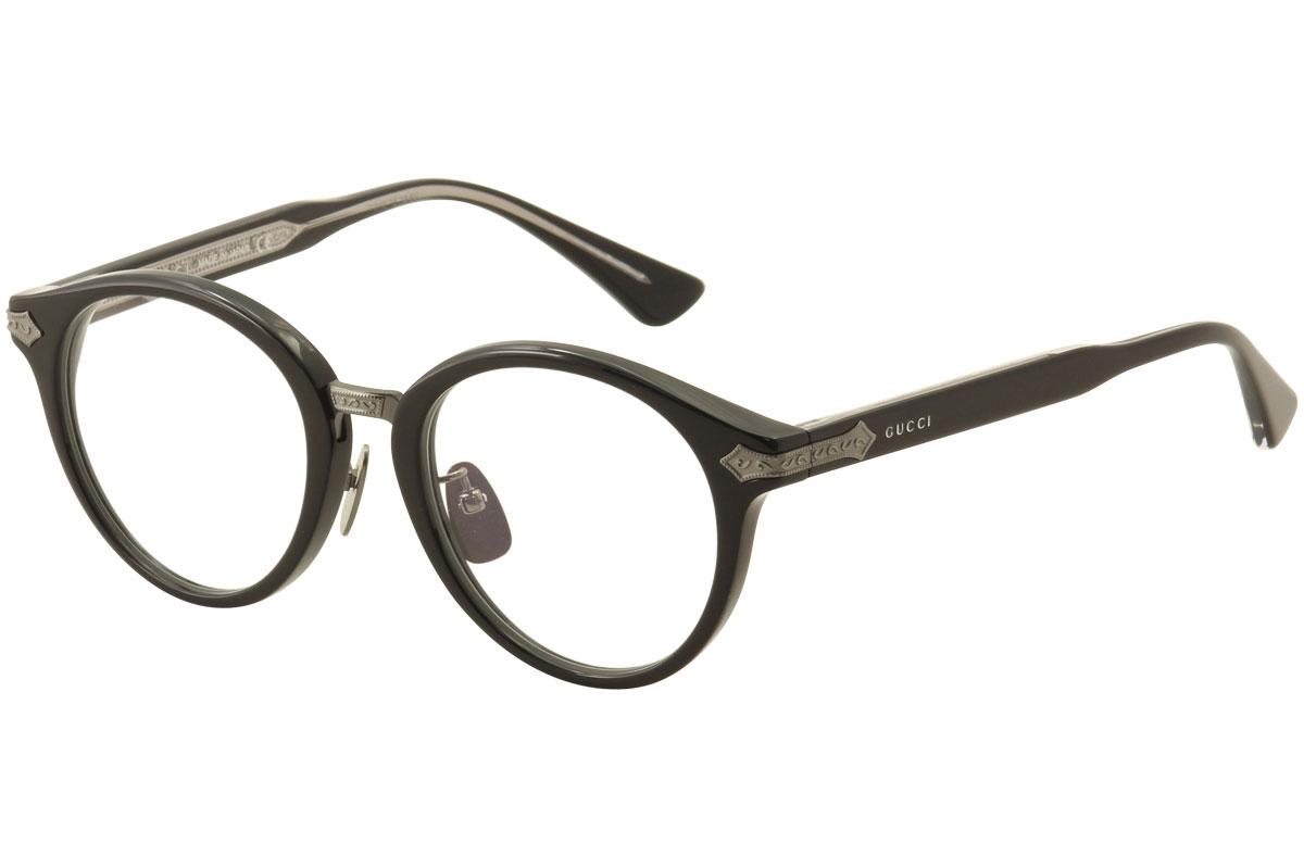 Gucci Men's Eyeglasses GG0066O 001 Black/Titanium 