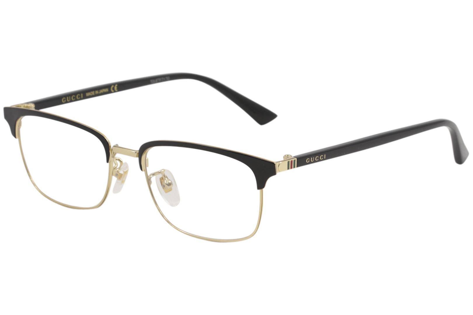 Gucci Men's Eyeglasses GG0131O GG/0131/O Full Rim Optical Frame |  