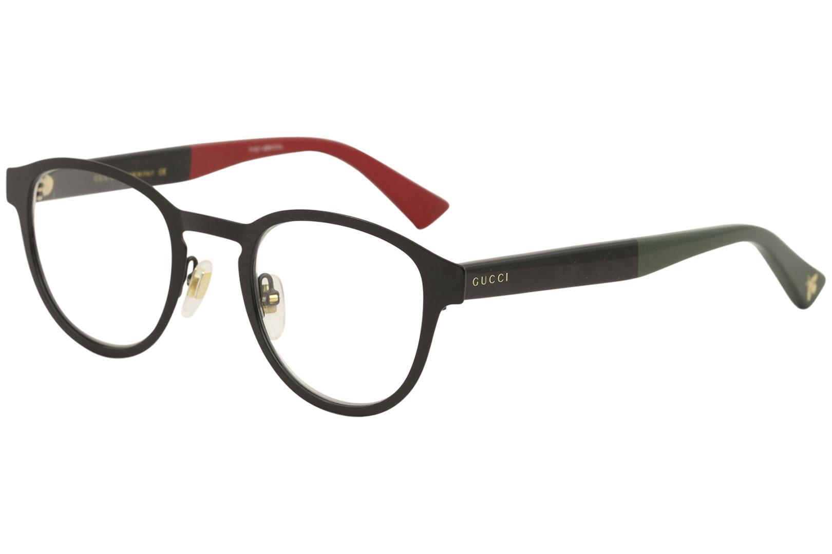 Gucci GG0161O 002 Eyeglasses Men's Black Full Rim Square Optical Frame 48mm  