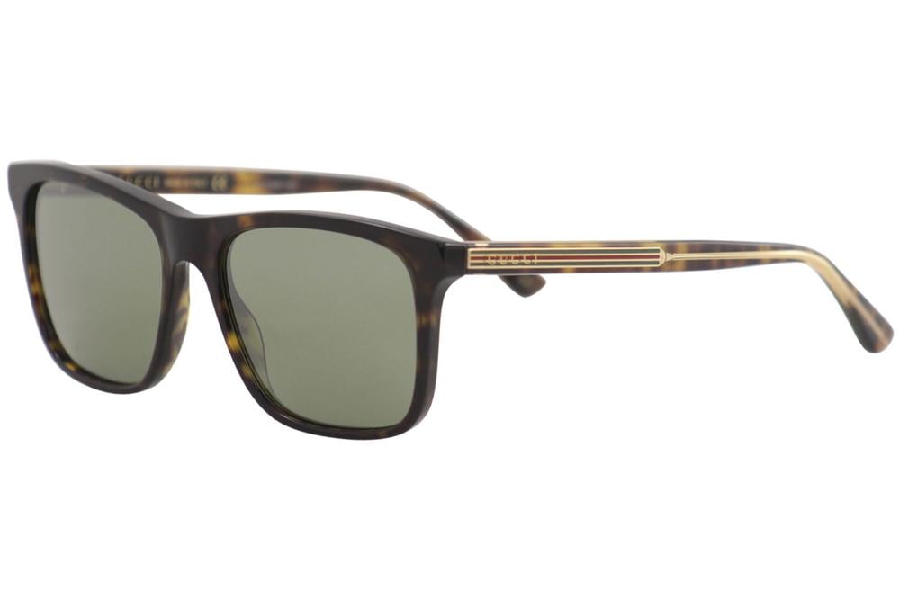 Gucci Men s GG0381S GG 0381 S 008 Dark Havana Fashion Square Sunglasses 57mm