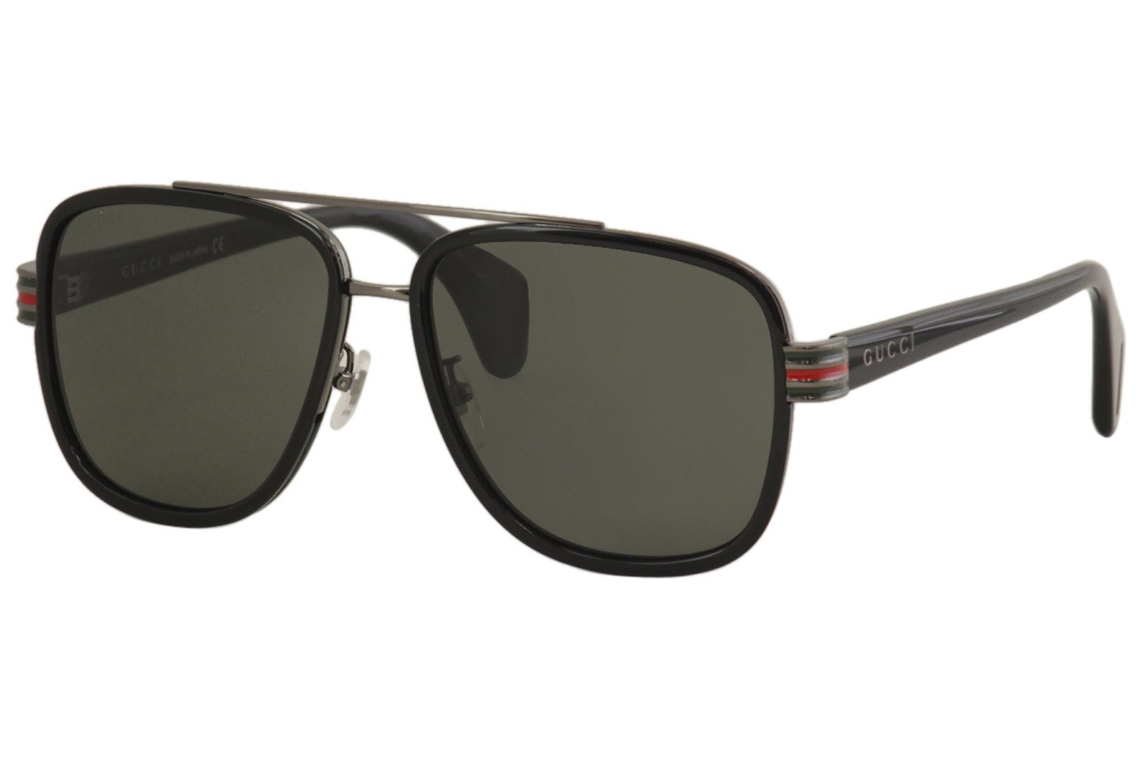 Gucci Rectangular Sunglasses in Black for Men