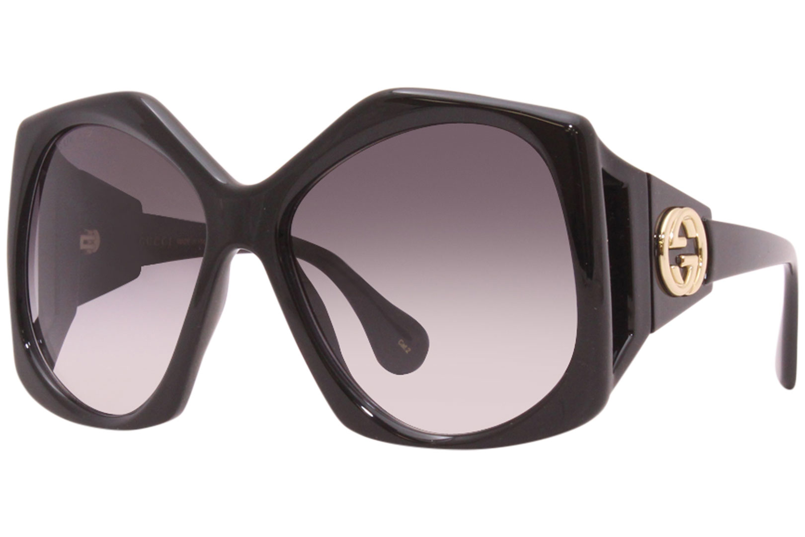 uitrusting Stamboom astronomie Gucci Sunglasses Women's GG0875S 001 Black/Grey Gradient Lenses 62-16-120mm  | EyeSpecs.com