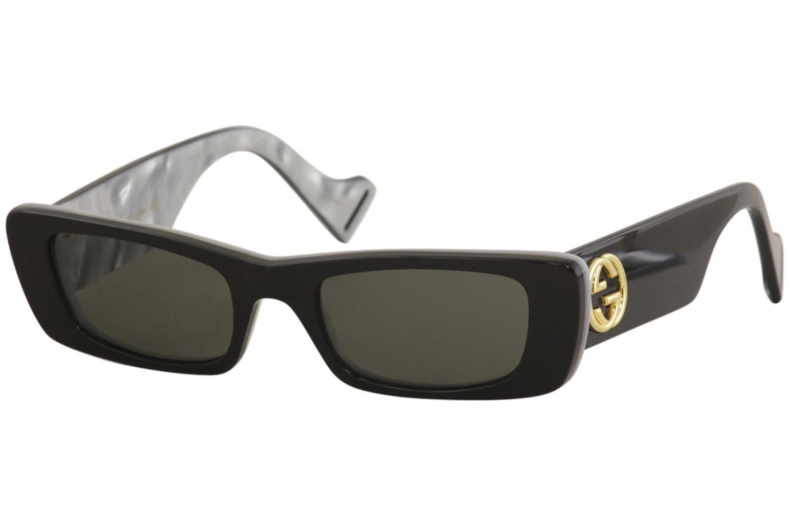 Gucci Women s Seasonal Icon GG0516S 001 Black Gold Sunglasses 52mm EyeSpecs