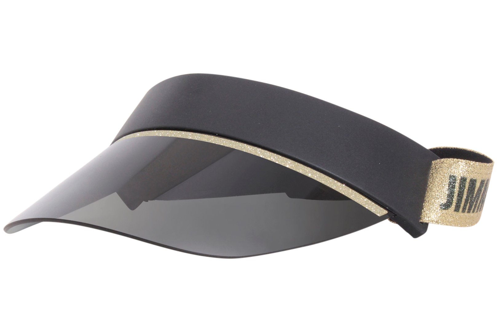 サングラス Jimmy Choo Calix Black Gold Pearl Visor Jimmy Choo Calix 2M2 Visor Women's Black Gold/Grey Gradient