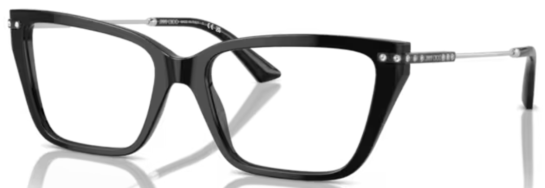 Jimmy Choo JC3002B 5017 Eyeglasses Women's Black Full Rim
