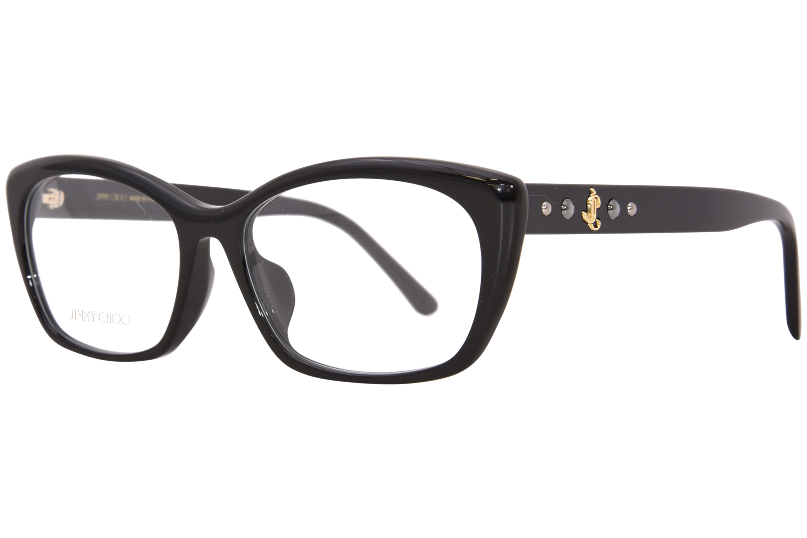 JIMMY CHOO ジミーチュウ JC346 807 Jimmy Choo JC346/F 807 Eyeglasses Women's Black Full Rim