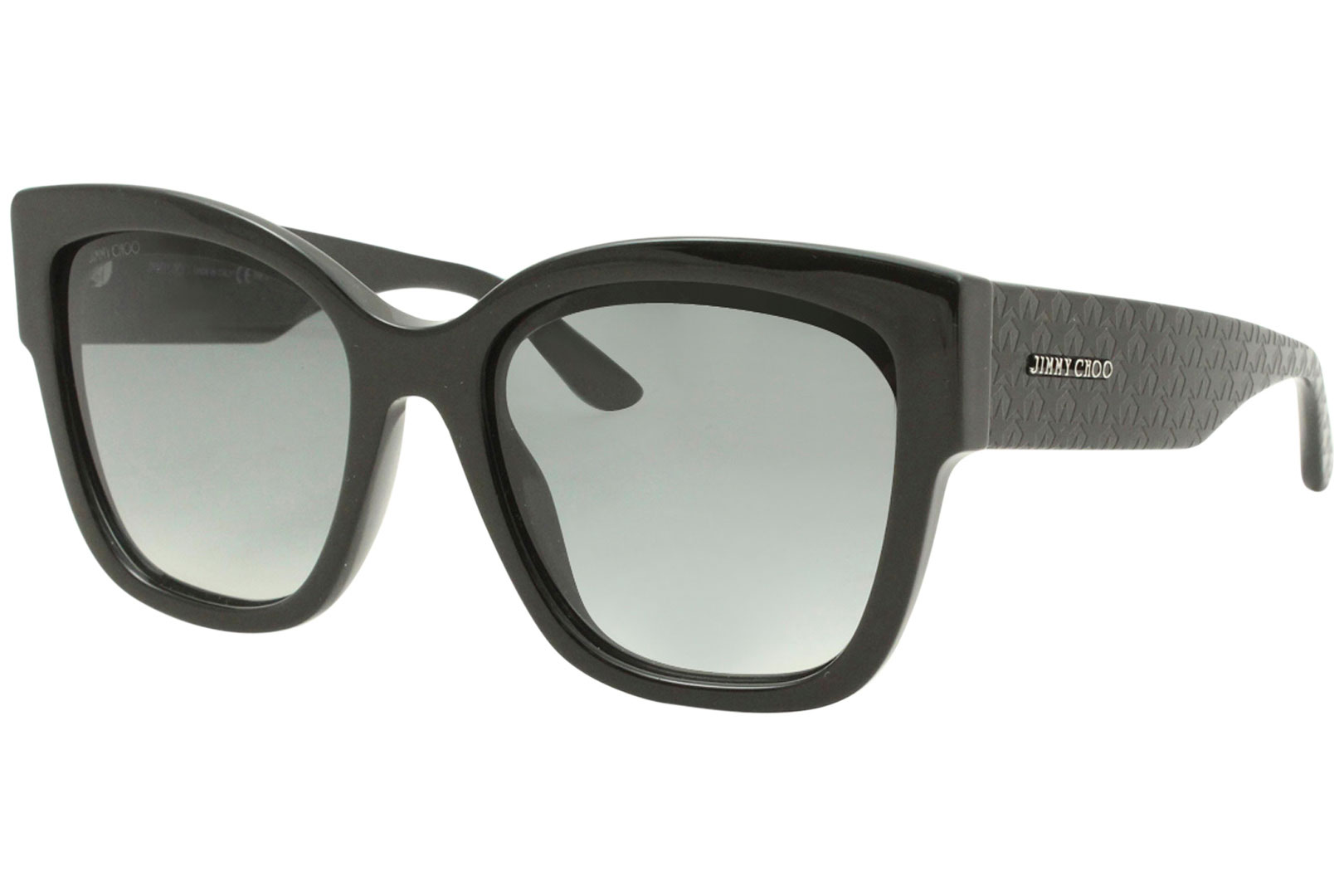 Jimmy Choo Roxie/S 8079O Sunglasses Women's Black/Grey Gradient Lenses 55mm