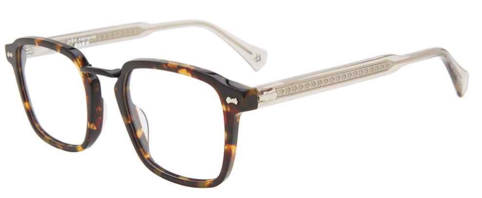 John Varvatos V427 Eyeglasses Men's Havana Full Rim Square