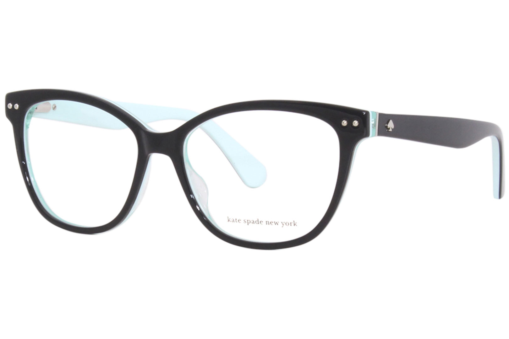 Kate Spade Adrie D51 Eyeglasses Women's Black/Blue Full Rim Square Shape  53mm 