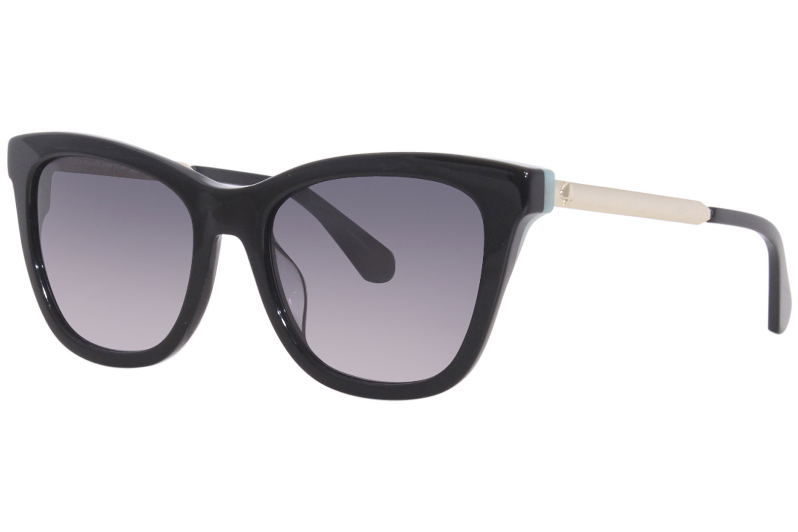 Kate Spade Alexane/S Sunglasses Women's Black/Silver/Grey Gradient  53-19-140 