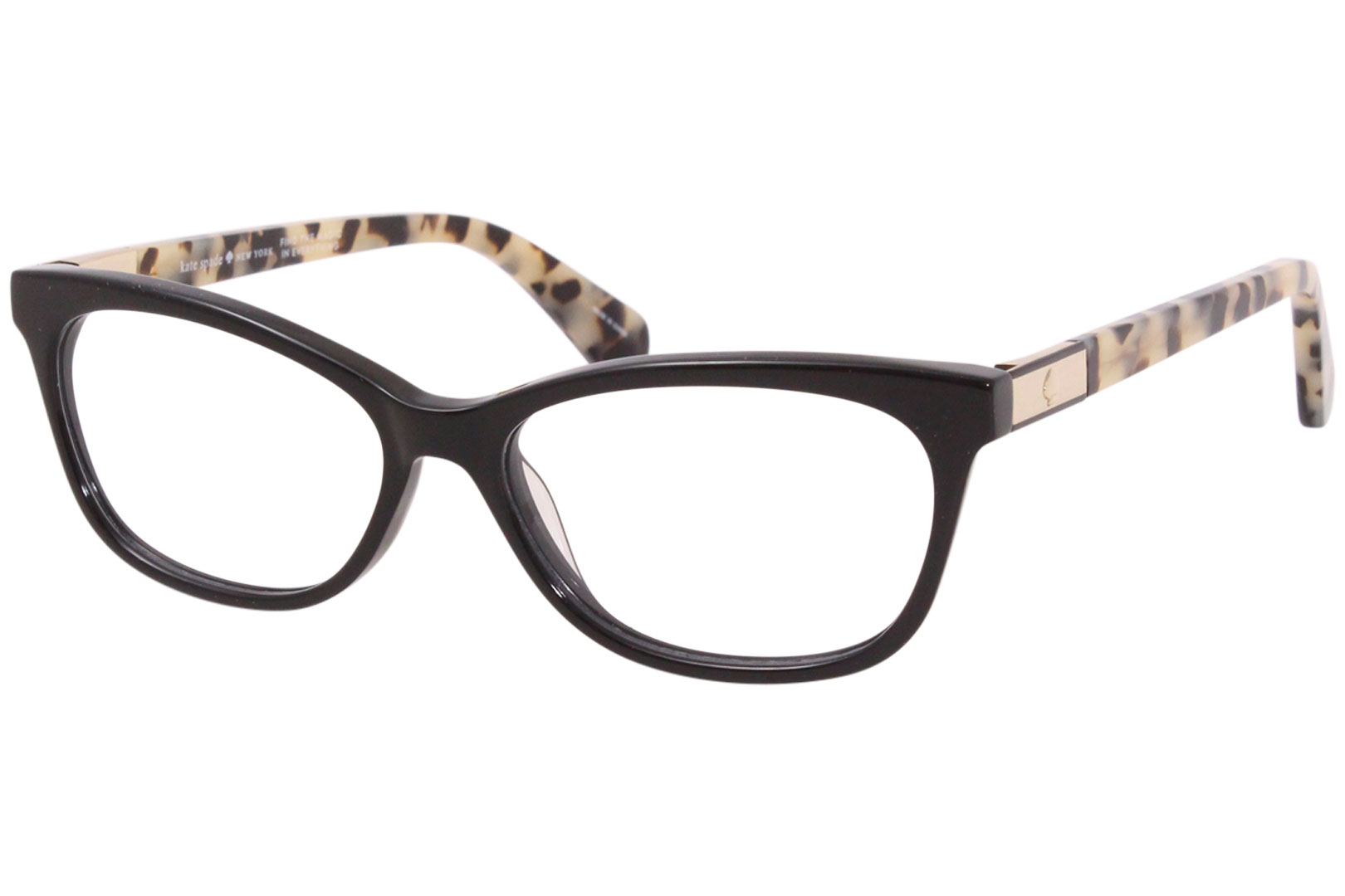 Kate Spade Amelinda WR7 Eyeglasses Women's Black/Havana Full Rim Optical  Frame 