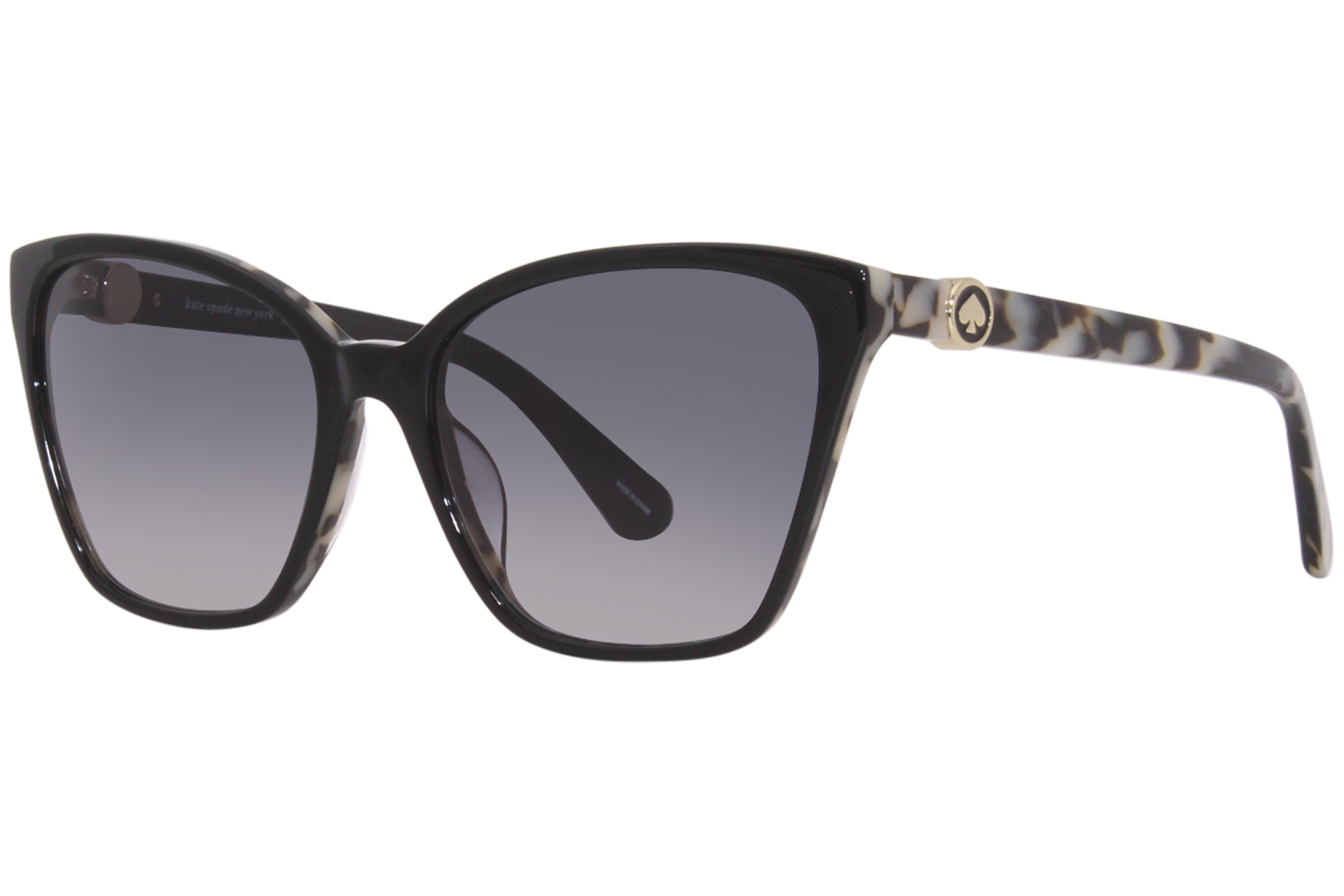 Kate Spade Amiyah/G/S 8079O Sunglasses Women's Black/Grey Gradient  56-17-140 