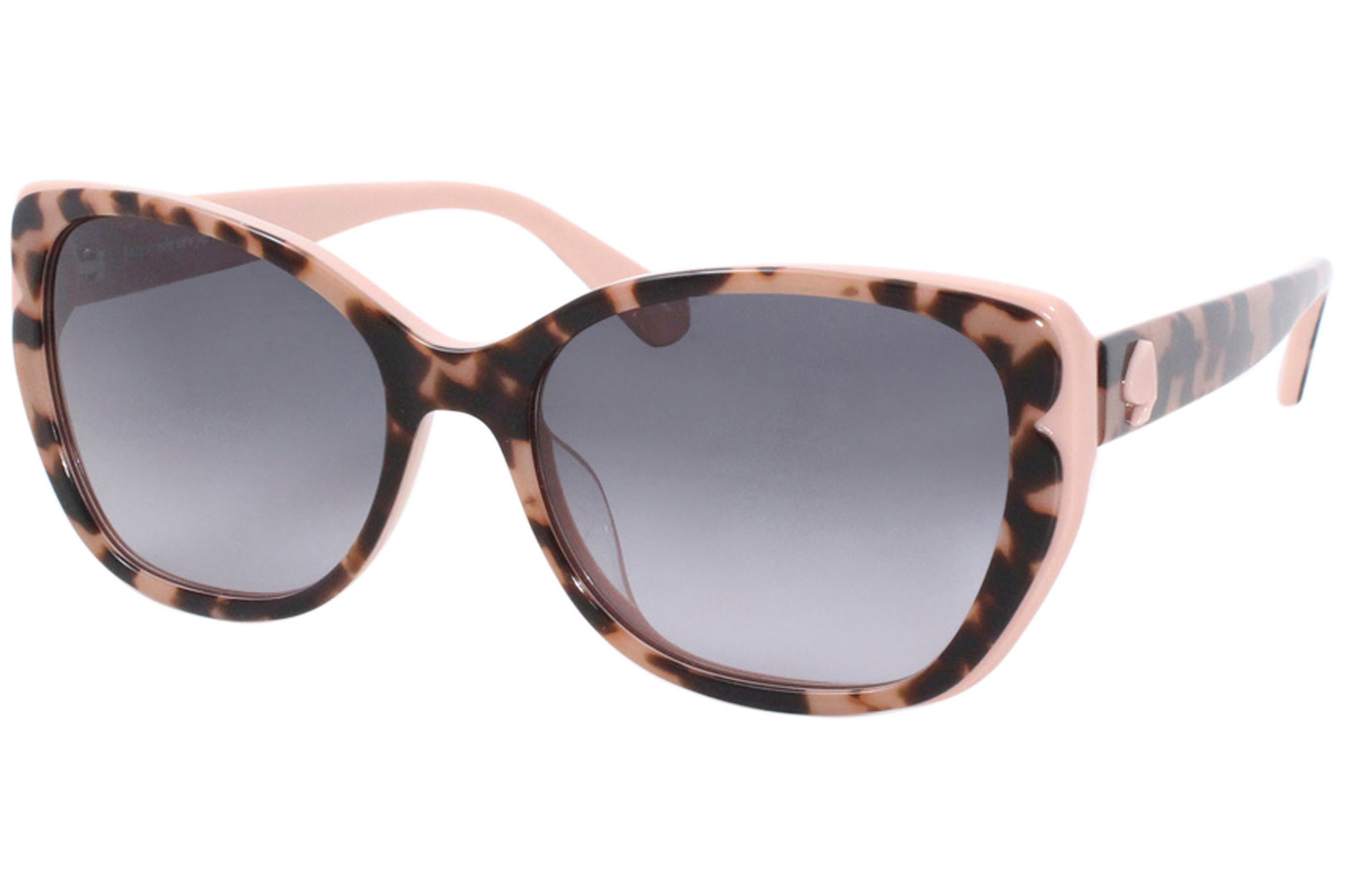 Kate Spade Augusta/G/S 0T49O Sunglasses Women's Pink Havana/Grey Gradient  Lenses 