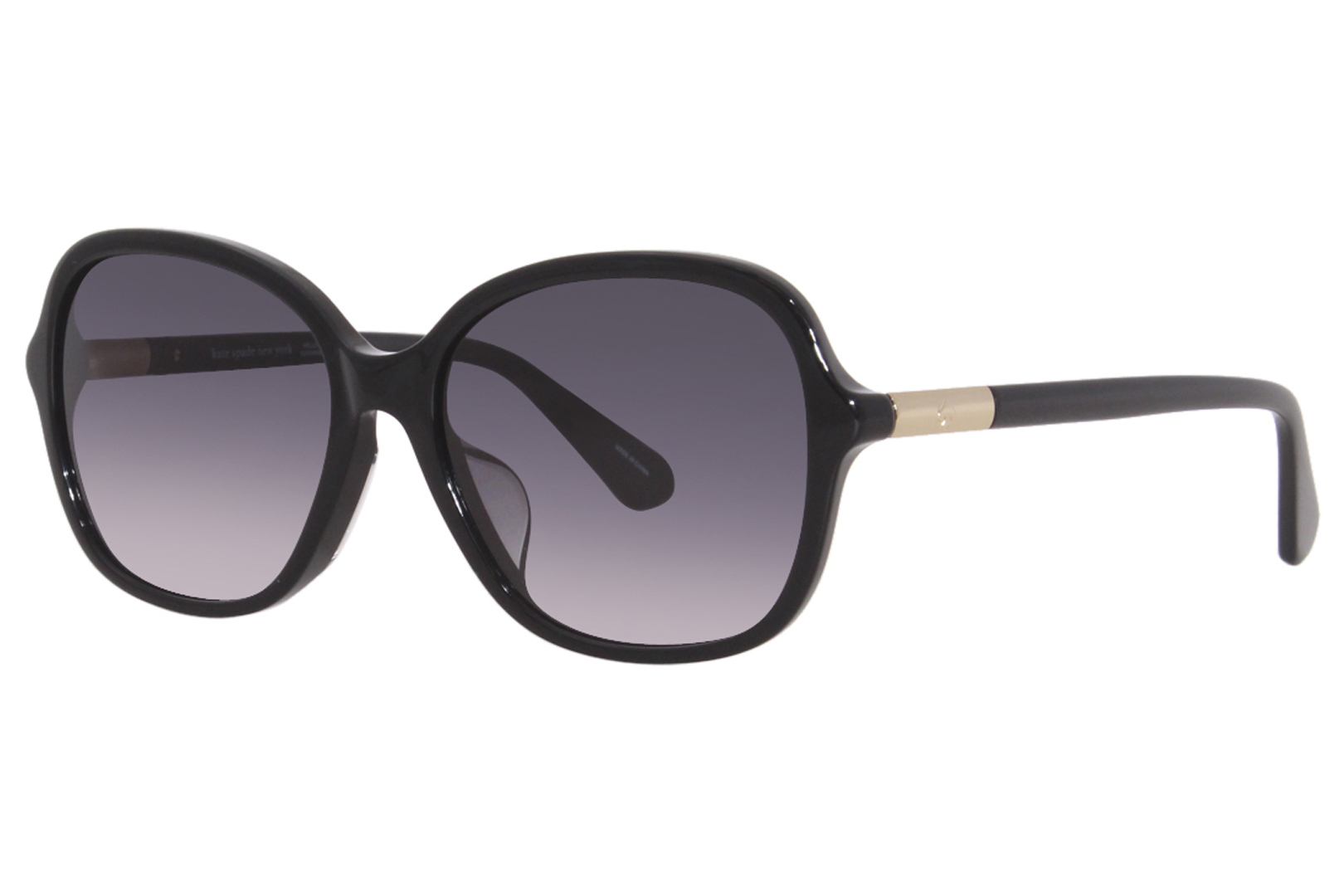 Kate Spade Brylee/F/S 807/9O Sunglasses Women's Black/Grey Gradient ...