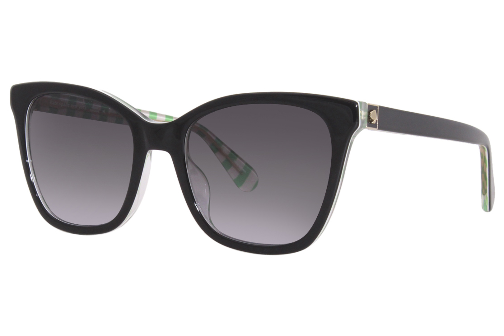 Kate Spade Desi/S 8079O Sunglasses Women's Black/Grey Shaded Cat Eye  55-20-140 