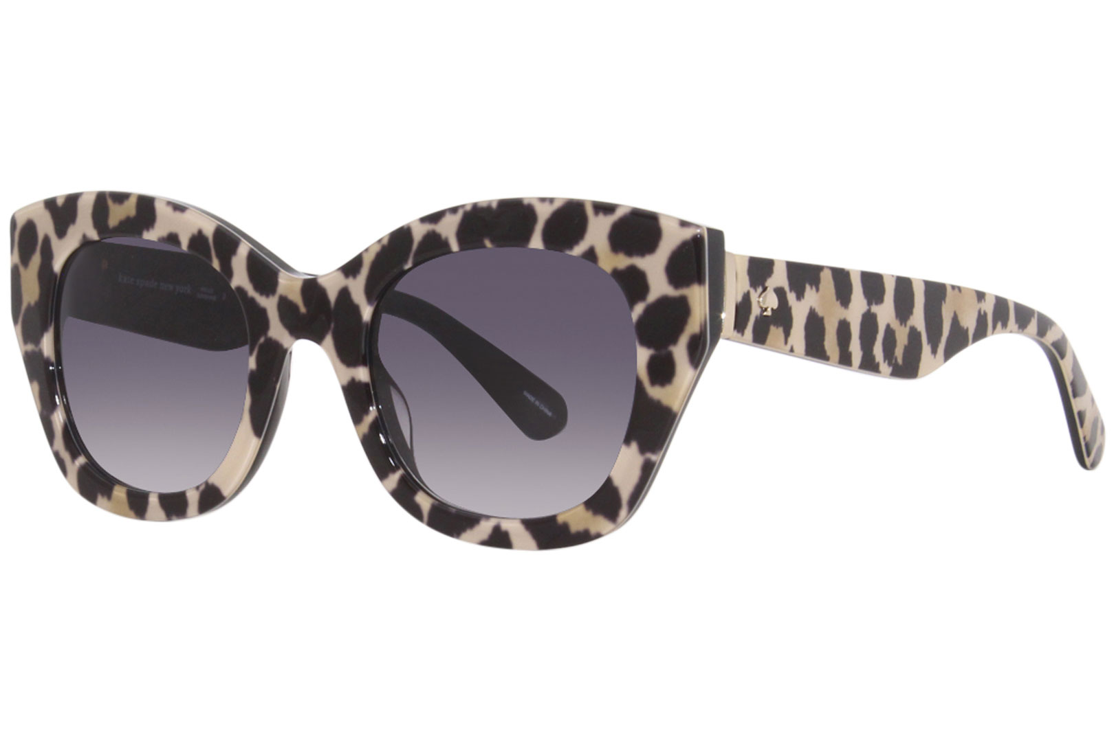 Kate Spade Jalena/S 7RM9O Sunglasses Women's Pattern Black/Grey Gradient  49mm 