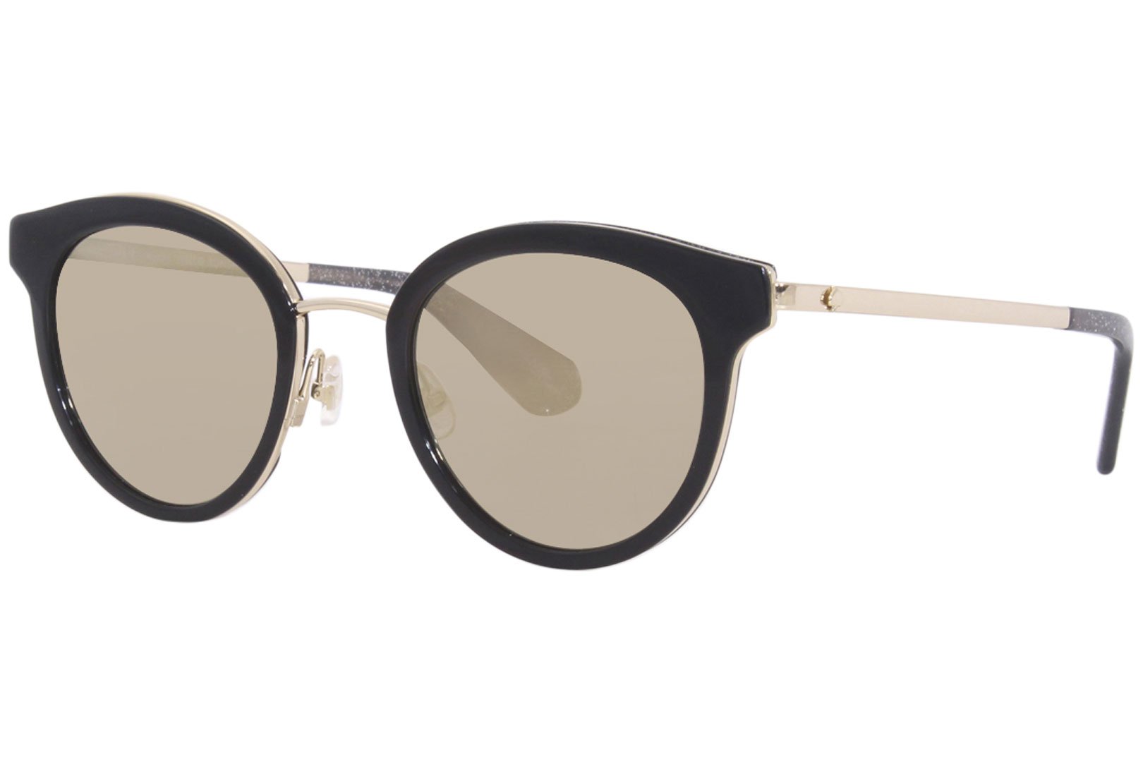 Kate Spade Jazzlyn/S 807UE Sunglasses Women's Black/Gold/Grey Mirror  50-23-140 