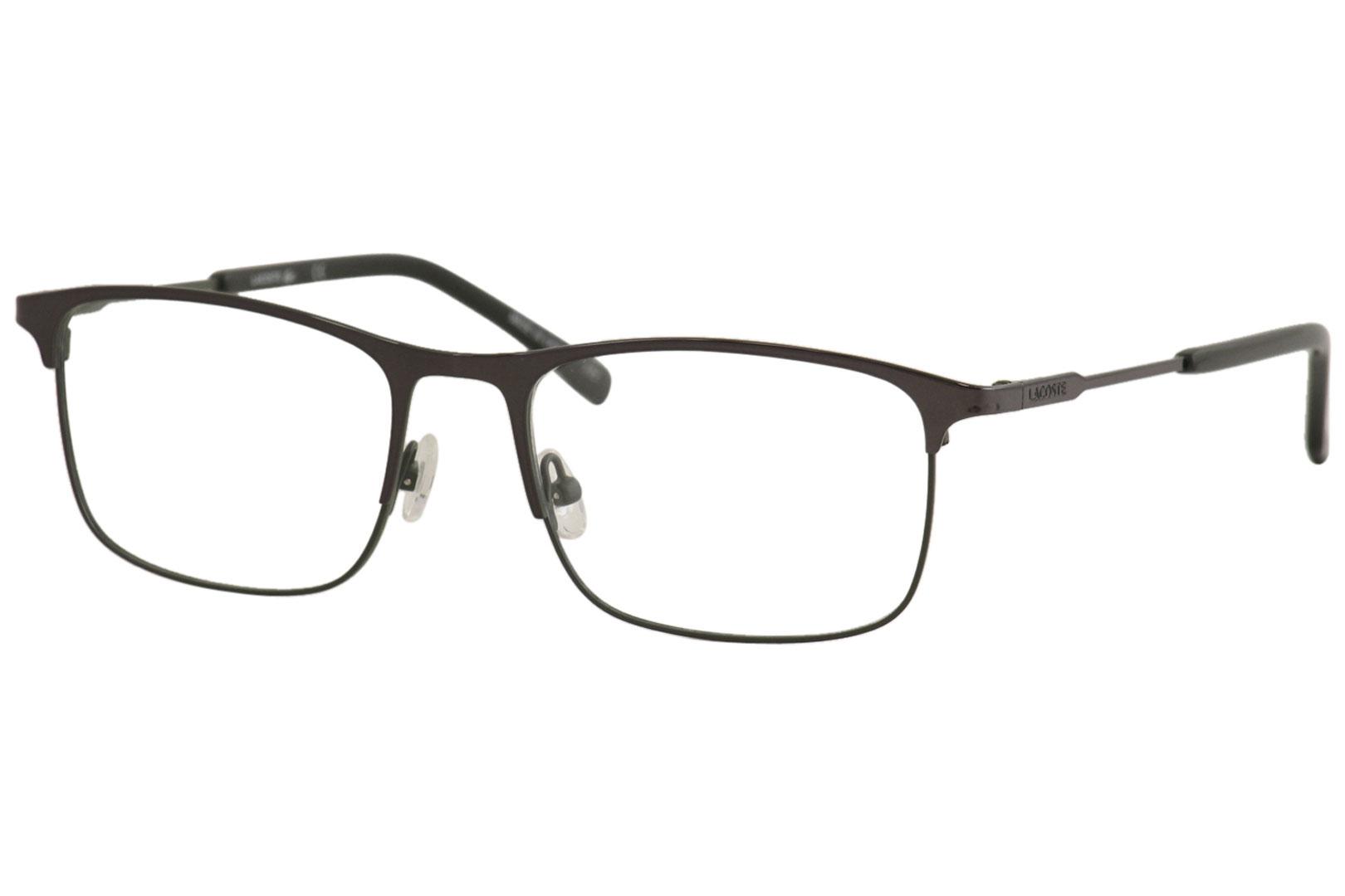 Lacoste Men's L2252 L/2252 033 Gunmetal/Army Green Optical Frame 54mm | EyeSpecs.com