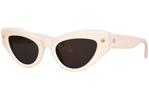 サングラス ALEXANDER MCQUEEN Woman Sunglasses Ivory AM0427S 004 Alexander Mcqueen AM0440S 004 - Ivory Sunglasses for Woman