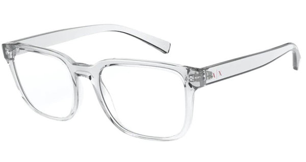 Armani Exchange AX3071F 8235 Eyeglasses Men's Shiny Crystal Full Rim 54 ...