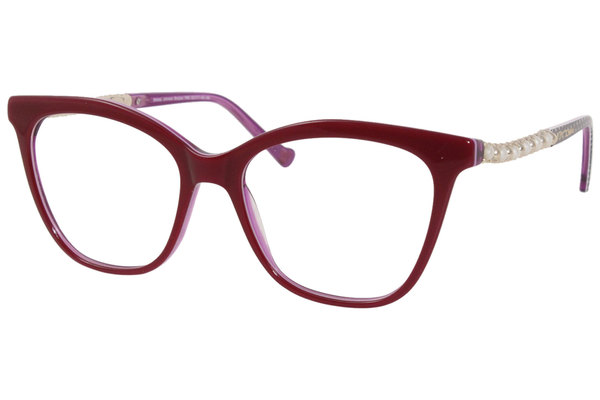  Betsey Johnson Bonjour Eyeglasses Women's Full Rim Optical Frame 