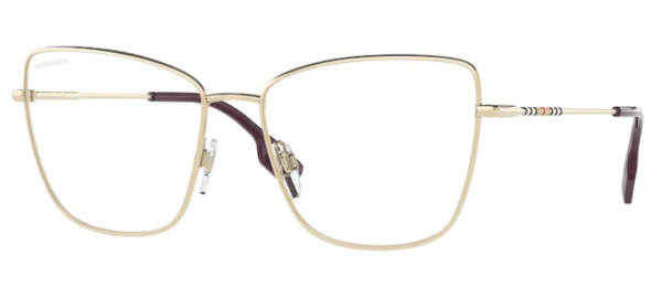 BURBERRY ヒアキャットアイクラス BE1367 1109 Burberry Charley Demo Hexagonal Ladies Eyeglasses BE1361