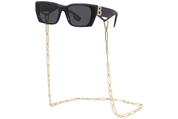 Burberry Poppy BE4336 392887 Sunglasses Women's Black 53-19