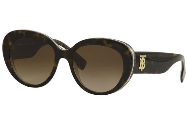 Burberry Women's BE4298 BE/4298 3827/13 Dark Havana Cat Eye
