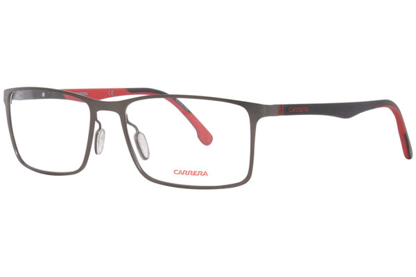 Carrera Eyeglasses Men's 8827/V R80 Semi Matte Dark Ruthenium 55-17-145mm |  