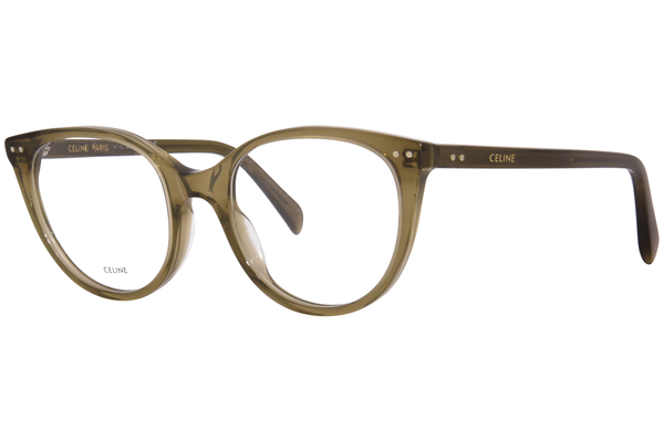 メガネ Celine Eyewear CL50068I 069 Cat Eye Wine Horn Frame Celine CL50068I Eyeglasses Women's Full Rim Cat Eye