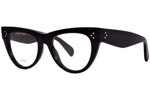 Celine CL5003IN 001 Eyeglasses Women's Shiny Black Full Rim
