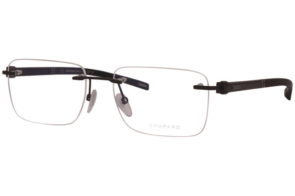  Chopard Eyeglasses Men's VCHD88 Rimless Rectangular Optical Frame 