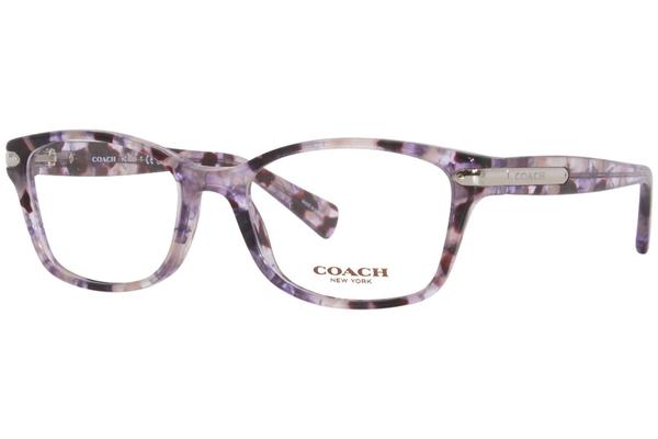 Coach HC6065 5548 Eyeglasses Women's Purple Tortoise Full Rim 51-17-135 ...
