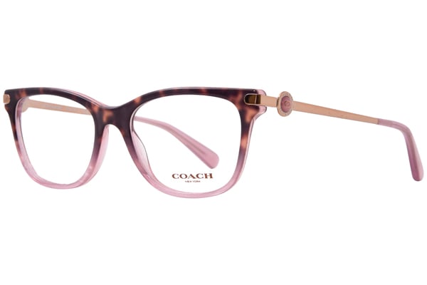 Coach HC6176 5650 Eyeglasses Women's Rose Tortoise Gradient