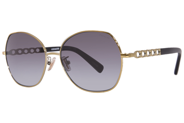Coach L1130 HC7112 9005/8G Sunglasses Women's Gold/Brown