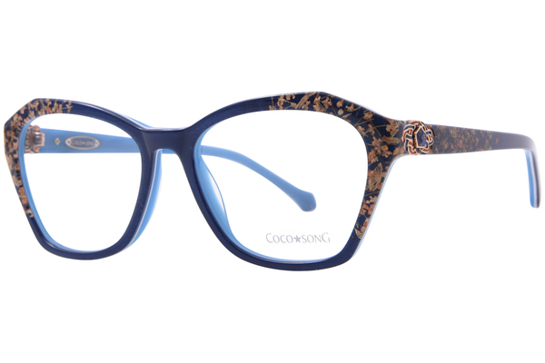  Coco Song Smile-Monkey CV293 Eyeglasses Women's Full Rim Oval Shape 