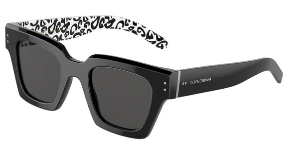 サングラス DOLCE & GABBANA Men Sunglasses White 0DG4413 337440 Dolce & Gabbana DG4413 337440 Sunglasses Men's White/Grey