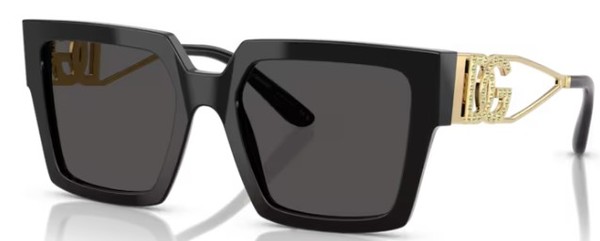 サングラス DOLCE & GABBANA Woman Sunglasses Grey 0DG4446B 309087 Dolce & Gabbana Dark Grey Square Ladies Sunglasses DG4446B