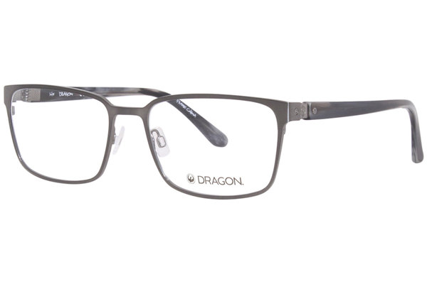 Dragon DR7005 070 Eyeglasses Men's Matte Gunmetal Full Rim Rectangle ...