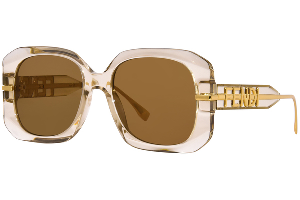  Fendi FE40065I Sunglasses Women's Square Shape 