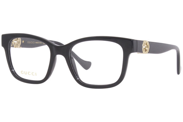 Gucci Eyeglasses Frame Women's GG1025O 004 Black/Gold 51-18-140